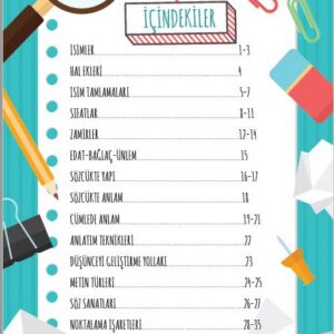 6. Sınıf Türkçe Bilgi Kartları